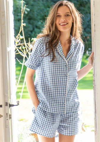 Pyžamo s kostkovaným vzorem