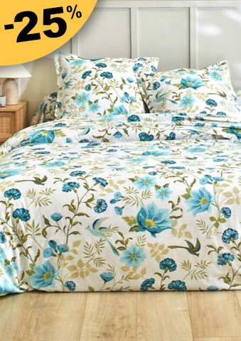 Povlečení Lola s potiskem květin, bavlna, zn. Colombine