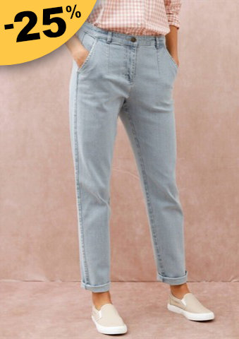 Džíny mom s vysokým pasem