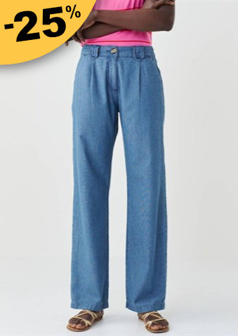 Široké džíny se sklady