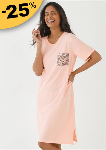 Sada 2 nočních košil s potiskem zvířecí srsti