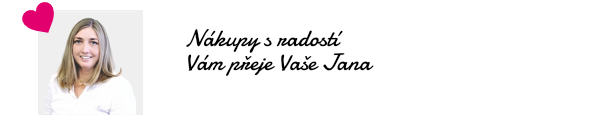 Nákupy s radostí Vám přeje Vaše Jana