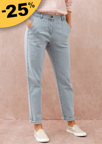 Džíny mom s vysokým pasem