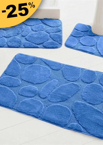 Koupelnová předložka s motivem oblázků