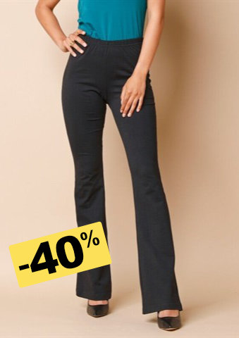 Bootcut legíny s pružným pasem