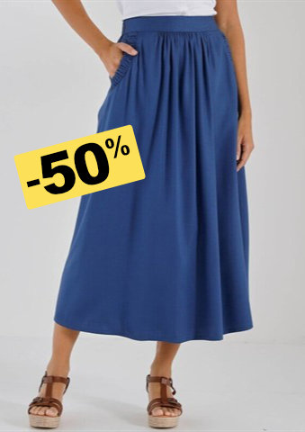 Dlouhá jednobarevná sukně