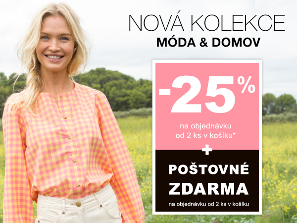 Sleva 25 % od 2 ks + poštovné zdarma