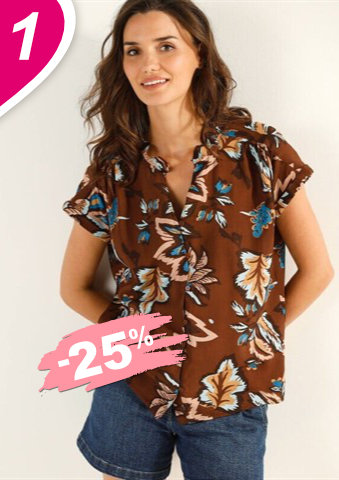 Košilová halenka s XXL potiskem