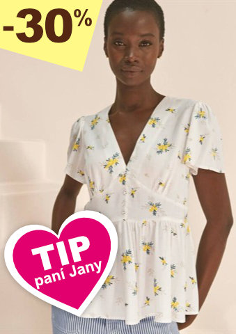 Halenka s květinovýmpotiskem