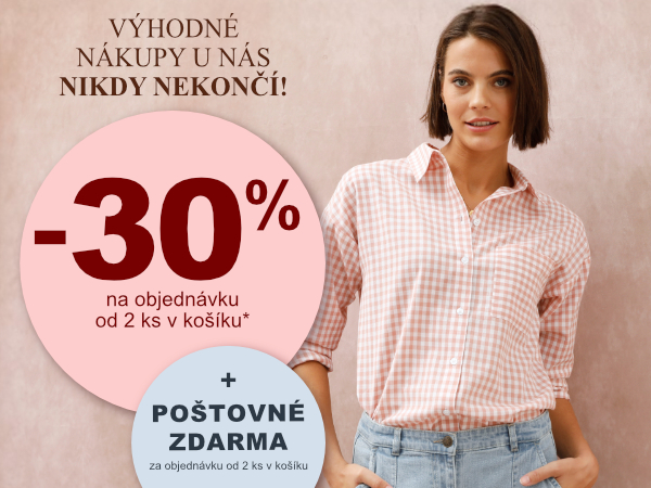 Sleva 30 % a doprava zdarma. Od 2 ks.